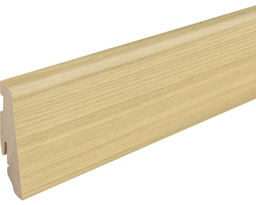 Sockelleiste MDF Esche nussbraun furniert 19x58x2400mm Sockelleiste aus Holz