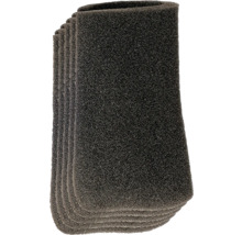 Stapel rechteckiger Filterschwämme