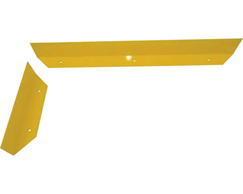 Schrammbord Stahlwinkel für Dübelbefestigung gelb 800 mm x 150 mm x 100 mm Schneeschild Gummilippe Ersatzlippe