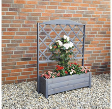 Blumenkasten mit Rankgitter Botanica promadino Holz 110 x 32 x 140 cm grau