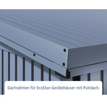 Dachrahmen für EcoStar Gerätehäuser mit Pultdach.
