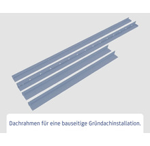 Dachrahmen zur Installation eines Gründachs.
