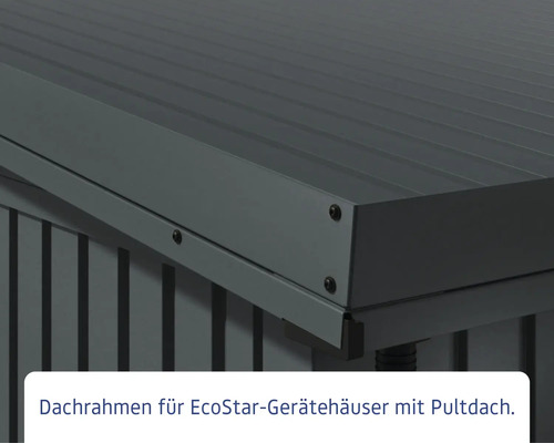 Dachrahmen für EcoStar Gerätehäuser mit Pultdach