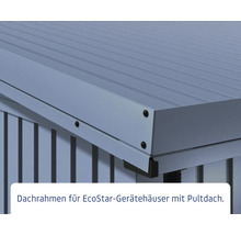 Dachrahmen für EcoStar Gerätehäuser mit Pultdach