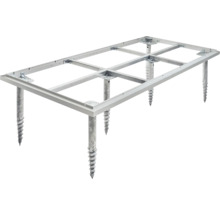 Metallrahmenkonstruktion mit Schraubfundamenten für Gartenhaus oder Terrasse