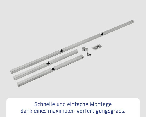 Aluminiumprofile und Zubehör für eine einfache Montage