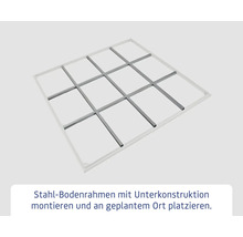 Stahl Bodenrahmen mit Unterkonstruktion zur Montage