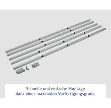 Metallprofile und Befestigungsmaterial für Montage