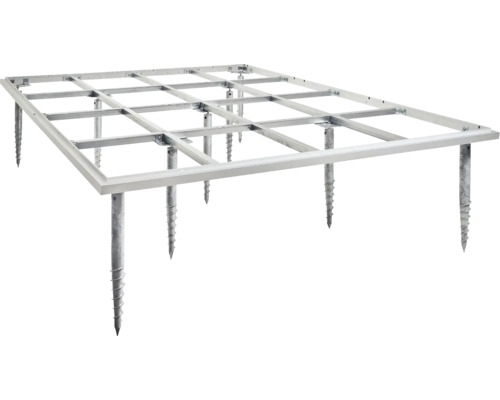 Metallrahmen mit Schraubfundament für Gartenhaus