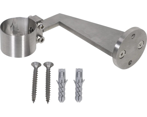 Edelstahl-Geländerhalterung mit Schrauben und Dübeln