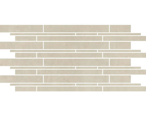 Feinsteinzeug Fliesenbordüre Manhattan Ivory 30x 60 cm Mosaikfliese zur Wandgestaltung