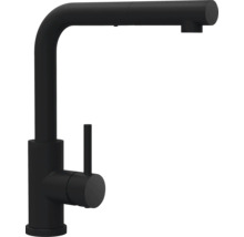 Schwarze Küchenarmatur mit Einhebelmischer