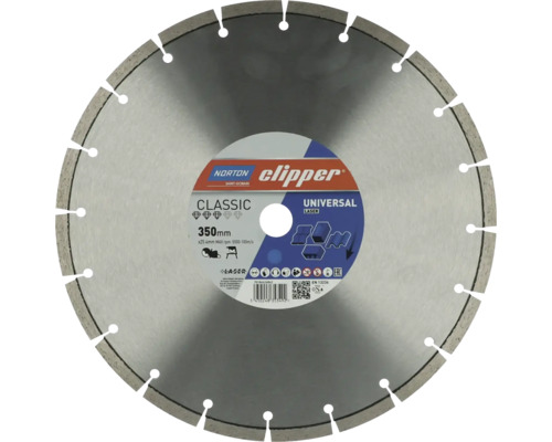 Diamanttrennscheibe Norton Clipper Classic Uni Laser Ø 350 (25,4) mm, 1 Stück Norton Clipper Trennscheibe Durchmesser 350 Millimeter