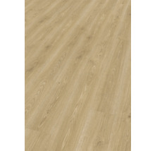 Nahaufnahme eines Laminatbodens mit Holzoptik.