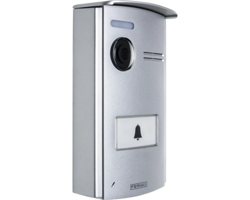 Türsprechanlage mit Kamera und Klingelknopf