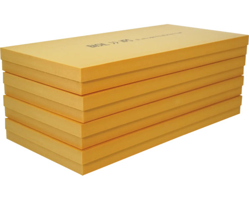 Stapel Dämmplatten aus Polystyrol-Hartschaum