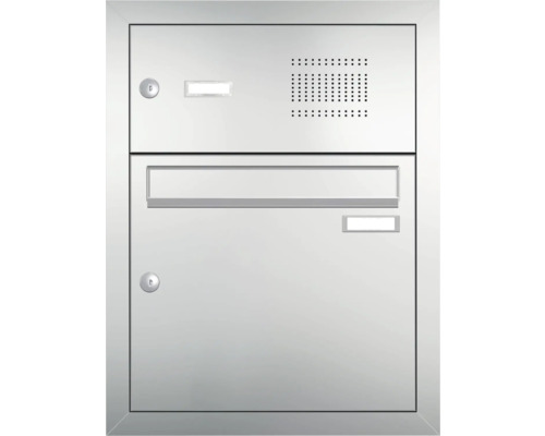Briefkastenanlage mit Sprechanlage und Schloss
