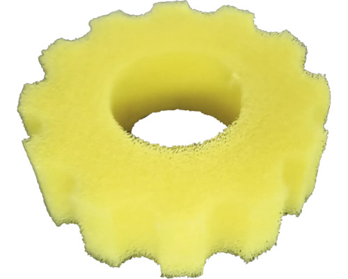 Filterschwamm HEISSNER Filterersatzschwamm für Druckfilter HLF3000-00, für Kartuschen gelb Kunststoff Gelber Schwamm in Donutform für Reinigungsarbeiten