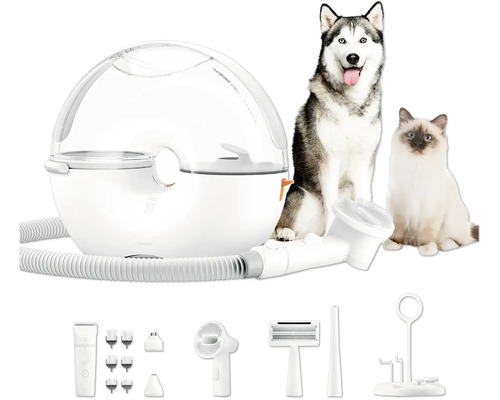 Haustierpflege Neakasa P2 Pro 8-in-1 Grooming Kit Pet Dryer für Hunde- Katzenpflege, Tierhaarschneidemaschine mit Staubsauger und 8 Pflegewerkzeugen/Aufsätzen für Hund und Katze Haustierpflege-Set mit Trocknerbox, Hund und Katze