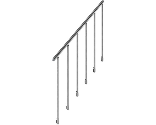 Geländerpfosten mit Handlauf aus Edelstahl