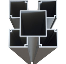 Aluminiumprofil im Querschnitt