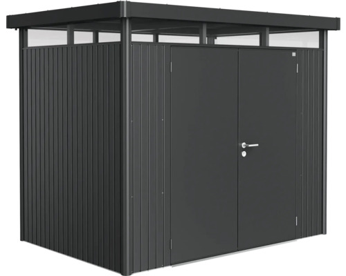Gerätehaus Biohort HighLine H2 Doppeltür 275 x 195 cm dunkelgrau-metallic