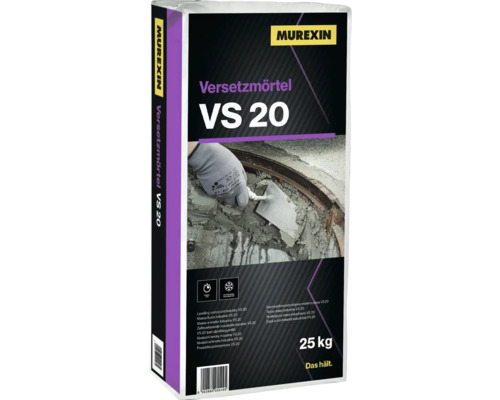 Murexin Versetzmörtel VS 20, 25 Kilogramm Sack