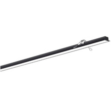 Schwarze LED-Unterbauleuchte mit Befestigungsmaterial