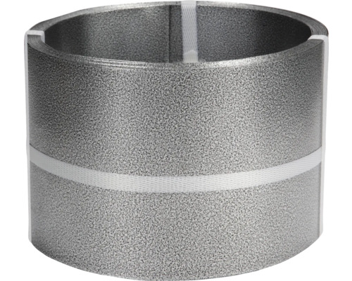Beeteinfassung Rasenkante Hammerschlag Stärke 0,5 mm 10 m x 15 cm Stahl Dichtungsband auf Rolle