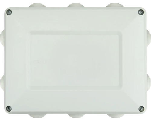 Weiße Abzweigdose zur Installation von elektrischen Leitungen