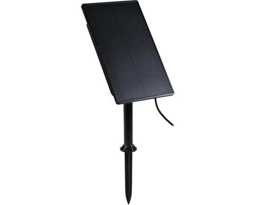 Solarpanel mit Erdspieß zur Stromerzeugung