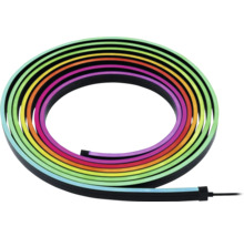 LED-Lichtschlauch mit mehreren Farben aufgerollt