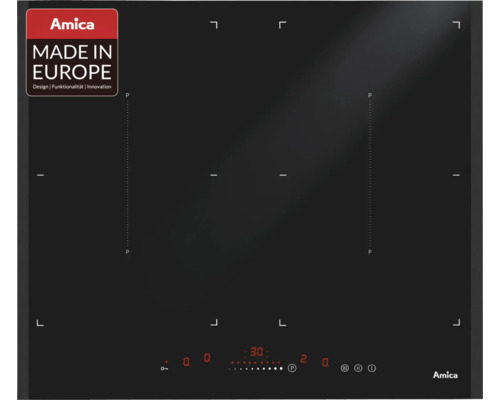 Induktionskochfeld Amica KMI 63301 F 57,6x51,8 cm 4 Kochzonen rahmenlos