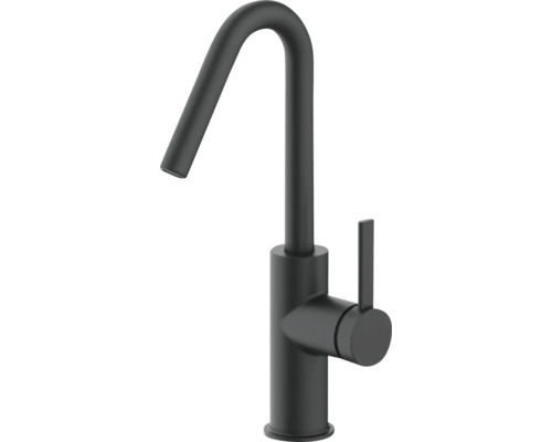 AVITAL Einhebel Waschtischarmatur ALAMANA eco bedienhebel aus metall einhebelmischer coolstart: in der mittelstellung fließt kaltes wasser, erst beim drehen wird heißwasser zugemischt schnellmontage von unten "quickfix" schwenkbarer auslauf antifingerprin Spültischarmatur mit hohem Auslauf