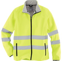 Gelbe Warnschutzjacke mit Reflektorstreifen