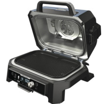Elektrischer Innengrill mit offener Abdeckung, inklusive Grillplatte