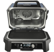 Ninja ProConnect Grill mit geöffnetem Deckel und Grillrost