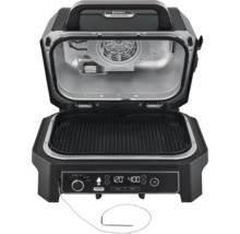 Offener Elektrogrill mit Grillrost und digitalem Bedienfeld