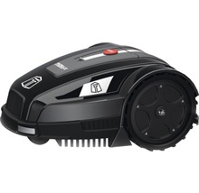 Schwarzer Rasenmähroboter