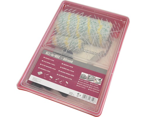Farbenroller Set Allround mit Farbwalzen, Farbwanne und Zubehör