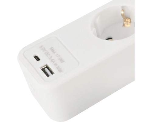 Steckdosenleiste mit USB Anschluss