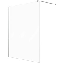 Duschwand aus Glas mit Stabilisationsstange