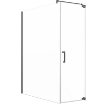 Eckdusche mit Glastür und Griff