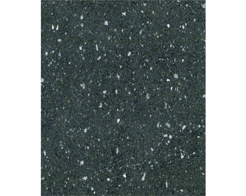 Nahaufnahme einer anthrazitfarbenen Arbeitsplatte mit Sprenkeln