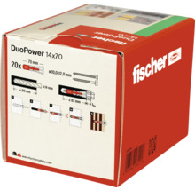 Fischer Dübel DuoPower 14x70, 20 Stück Packung