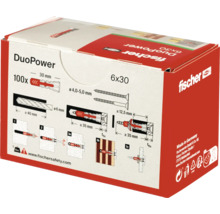 Verpackung Fischer Dübel DuoPower 6x30, 100 Stück