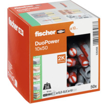 Fischer Dübel DuoPower 10x50, 50 Stück in Verpackung