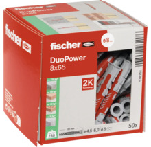 Fischer Dübel DuoPower 8x65 im Karton, 50 Stück