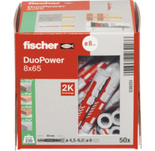 Fischer Dübel DuoPower 8x65, 50 Stück