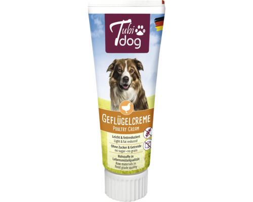 Hundesnack Tubidog Geflügelcreme 75 g Tubidog Geflügelcreme für Hunde im Tubenformat